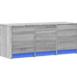 VidaXL Tv-meubel met LED 97x34x40 cm bewerkt hout grijs sonoma eiken