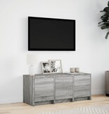 VidaXL Tv-meubel met LED 97x34x40 cm bewerkt hout grijs sonoma eiken