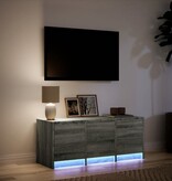 VidaXL Tv-meubel met LED 97x34x40 cm bewerkt hout grijs sonoma eiken