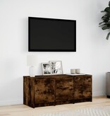 VidaXL Tv-meubel met LED 97x34x40 cm bewerkt hout gerookt eikenkleur