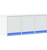 VidaXL Tv-meubel met LED 97x34x40 cm bewerkt hout wit