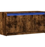 VidaXL Tv-meubel met LED 100x34x50 cm bewerkt hout gerookt eikenkleur