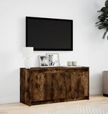 VidaXL Tv-meubel met LED 100x34x50 cm bewerkt hout gerookt eikenkleur