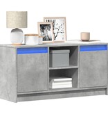 VidaXL Tv-meubel met LED 100x34x50 cm bewerkt hout betongrijs