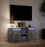 VidaXL Tv-meubel met LED 100x34x50 cm bewerkt hout betongrijs