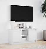 VidaXL Tv-meubel met LED 100x34x50 cm bewerkt hout wit
