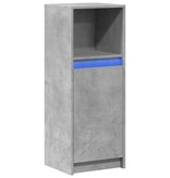 VidaXL Dressoir met LED 38x34x100 cm bewerkt hout betongrijs
