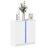 VidaXL Dressoir met LED 77x34x85 cm bewerkt hout wit