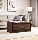 VidaXL Salontafel met LED-verlichting bewerkt hout bruin eikenkleur