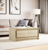 VidaXL Salontafel met LED-verlichting bewerkt hout sonoma eikenkleurig