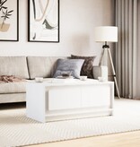 VidaXL Salontafel met LED-verlichting bewerkt hout wit