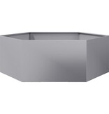 VidaXL Plantenbak zeshoek 138x120x45 cm gegalvaniseerd staal