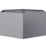 VidaXL Plantenbak zeshoek 104x90x45 cm gegalvaniseerd staal