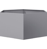 VidaXL Plantenbak zeshoek 104x90x45 cm gegalvaniseerd staal