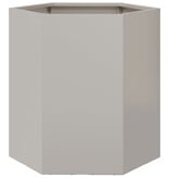 VidaXL Plantenbak zeshoek 46x40x45 cm roestvrijstaal