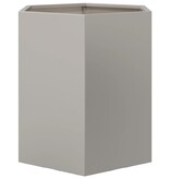 VidaXL Plantenbak zeshoek 46x40x45 cm roestvrijstaal