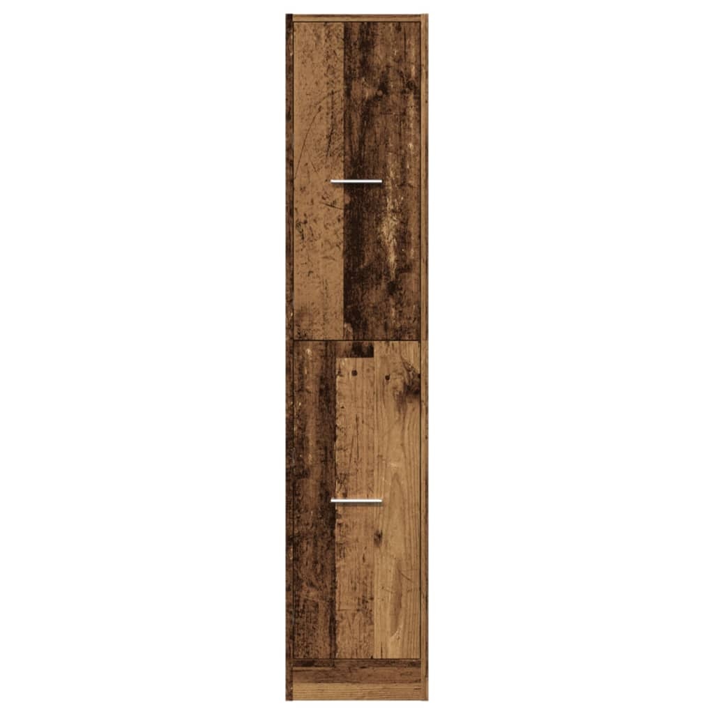 VidaXL Apothekerskast 30x41x144,5 cm bewerkt hout oud houtkleurig