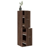 VidaXL Apothekerskast 30x41x144,5 cm bewerkt hout bruin eikenkleurig