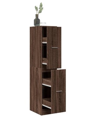 VidaXL Apothekerskast 30x41x144,5 cm bewerkt hout bruin eikenkleurig
