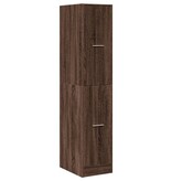 VidaXL Apothekerskast 30x41x144,5 cm bewerkt hout bruin eikenkleurig