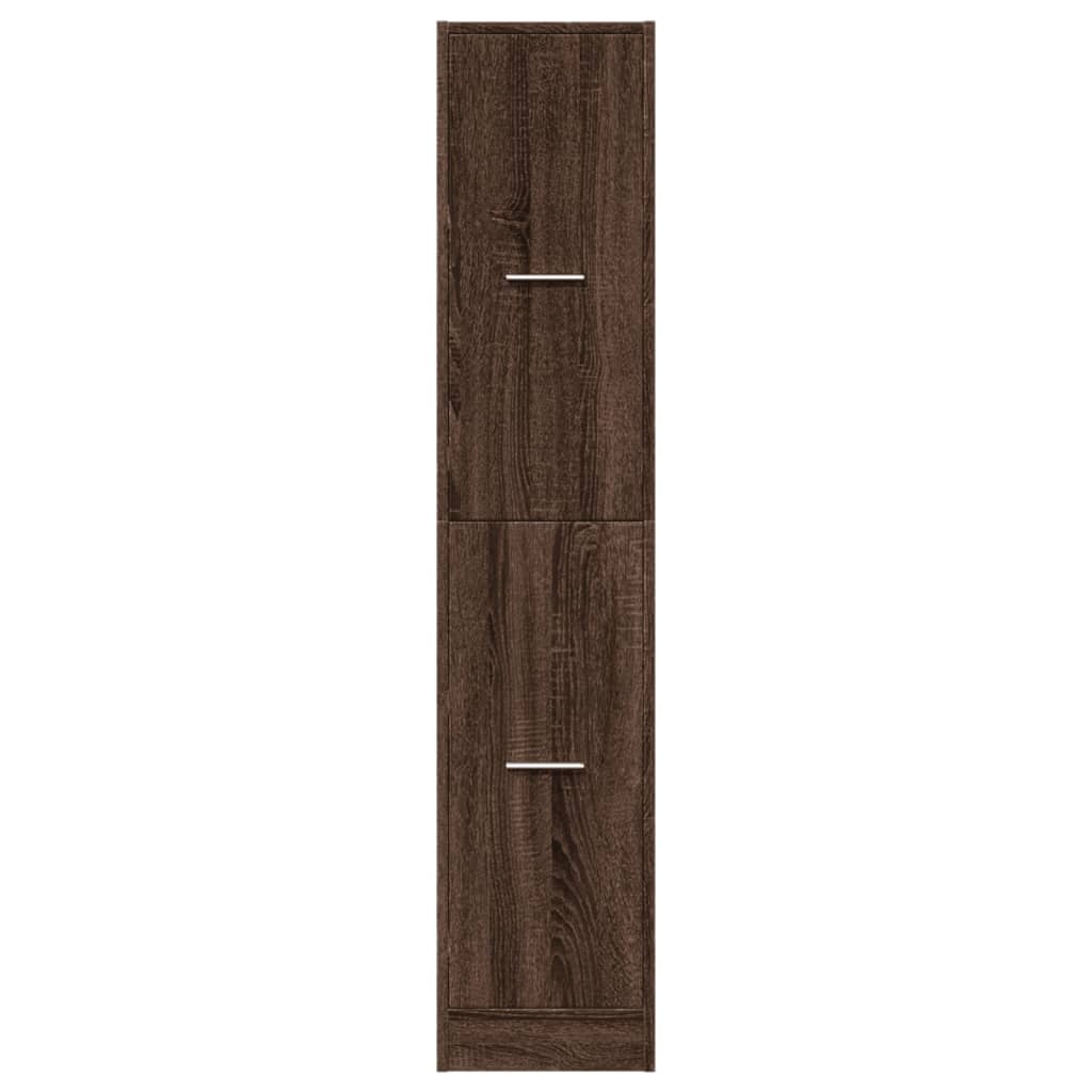 VidaXL Apothekerskast 30x41x144,5 cm bewerkt hout bruin eikenkleurig