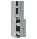 VidaXL Apothekerskast 30x41x144,5 cm bewerkt hout grijs sonoma eiken