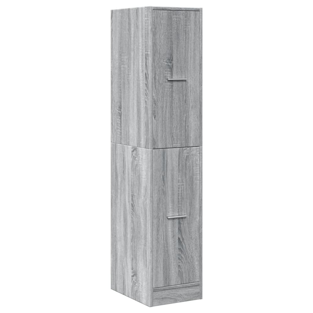 VidaXL Apothekerskast 30x41x144,5 cm bewerkt hout grijs sonoma eiken
