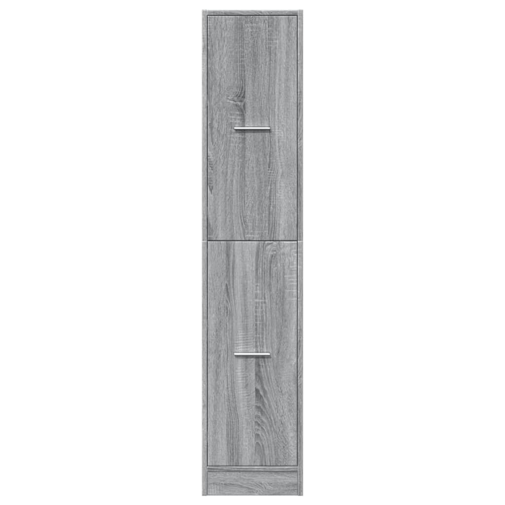 VidaXL Apothekerskast 30x41x144,5 cm bewerkt hout grijs sonoma eiken