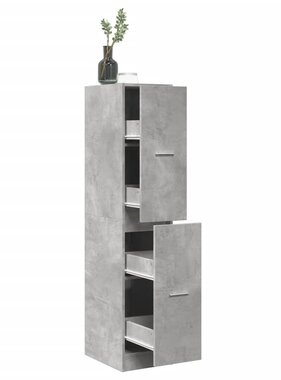 VidaXL Apothekerskast 30x41x144,5 cm bewerkt hout betongrijs