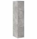 VidaXL Apothekerskast 30x41x144,5 cm bewerkt hout betongrijs