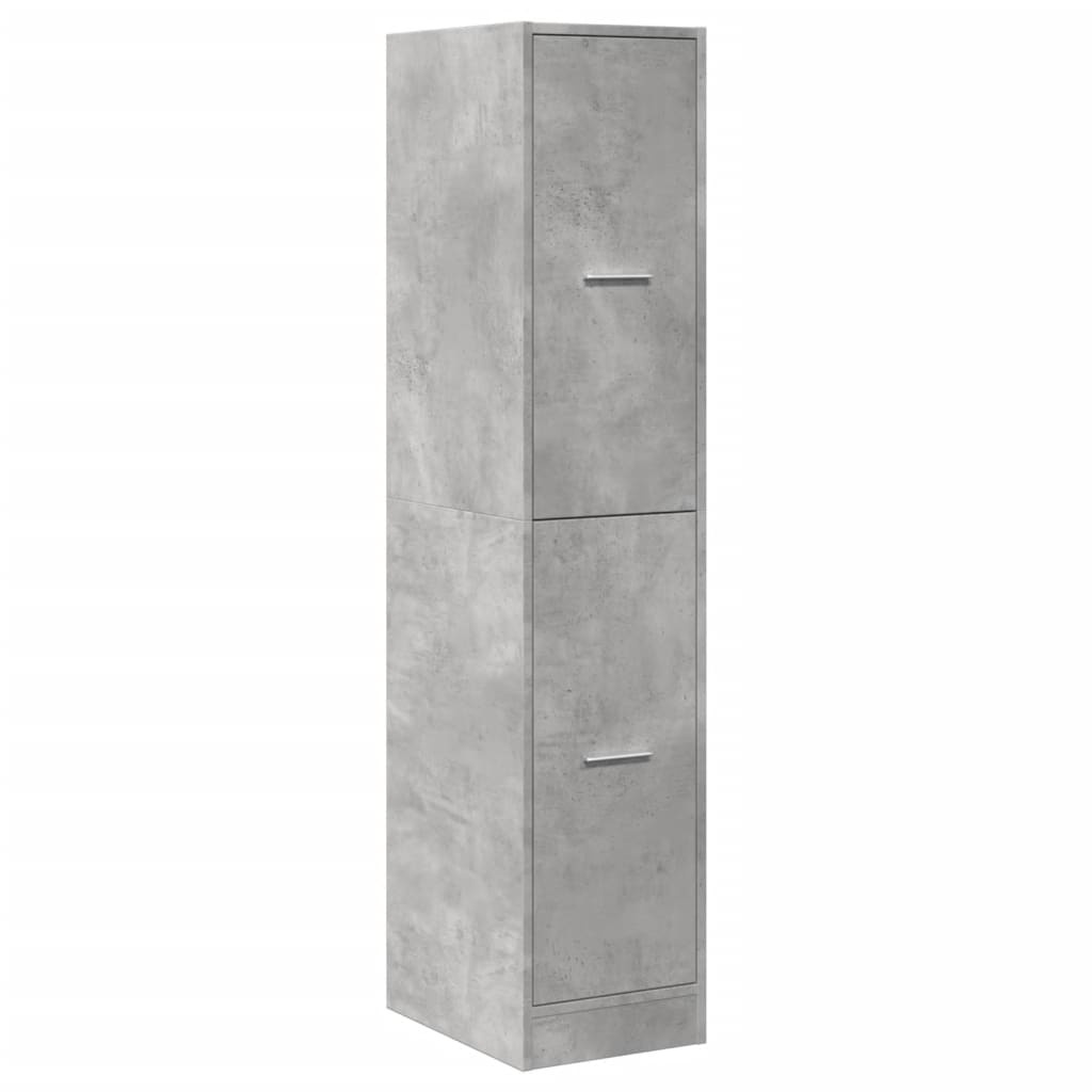 VidaXL Apothekerskast 30x41x144,5 cm bewerkt hout betongrijs