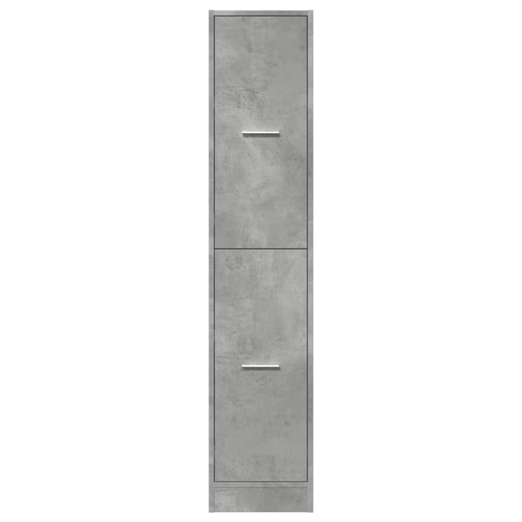 VidaXL Apothekerskast 30x41x144,5 cm bewerkt hout betongrijs