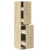VidaXL Apothekerskast 30x41x144,5 cm bewerkt hout sonoma eikenkleurig
