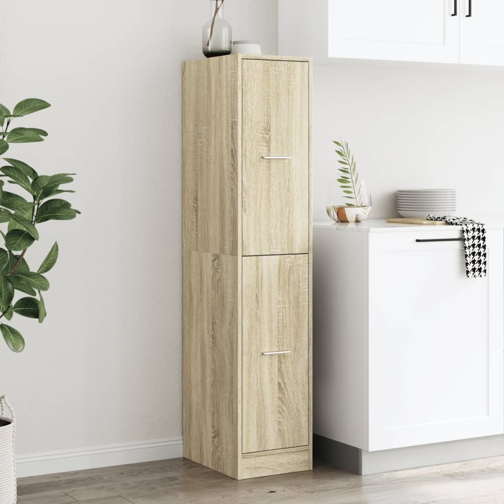VidaXL Apothekerskast 30x41x144,5 cm bewerkt hout sonoma eikenkleurig