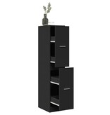 VidaXL Apothekerskast 30x41x144,5 cm bewerkt hout zwart