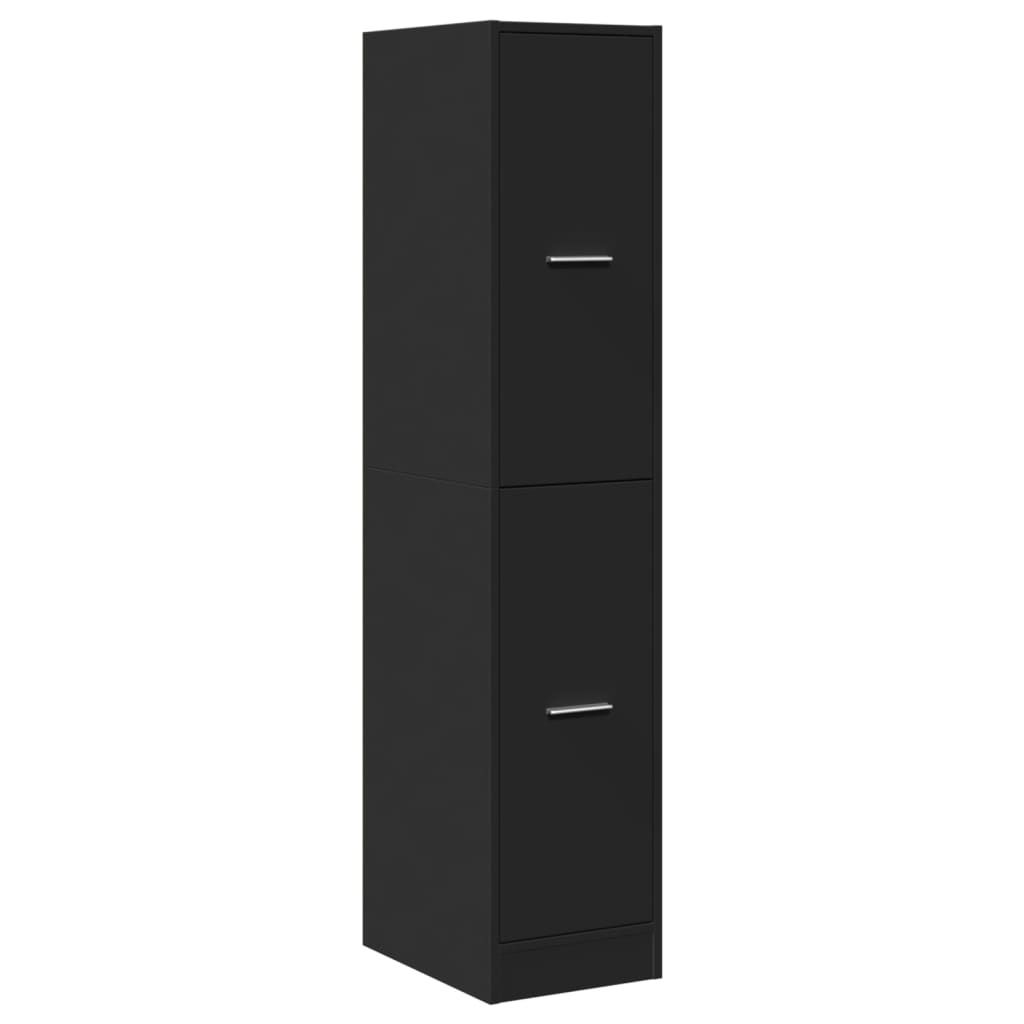 VidaXL Apothekerskast 30x41x144,5 cm bewerkt hout zwart