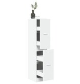 VidaXL Apothekerskast 30x41x144,5 cm bewerkt hout wit