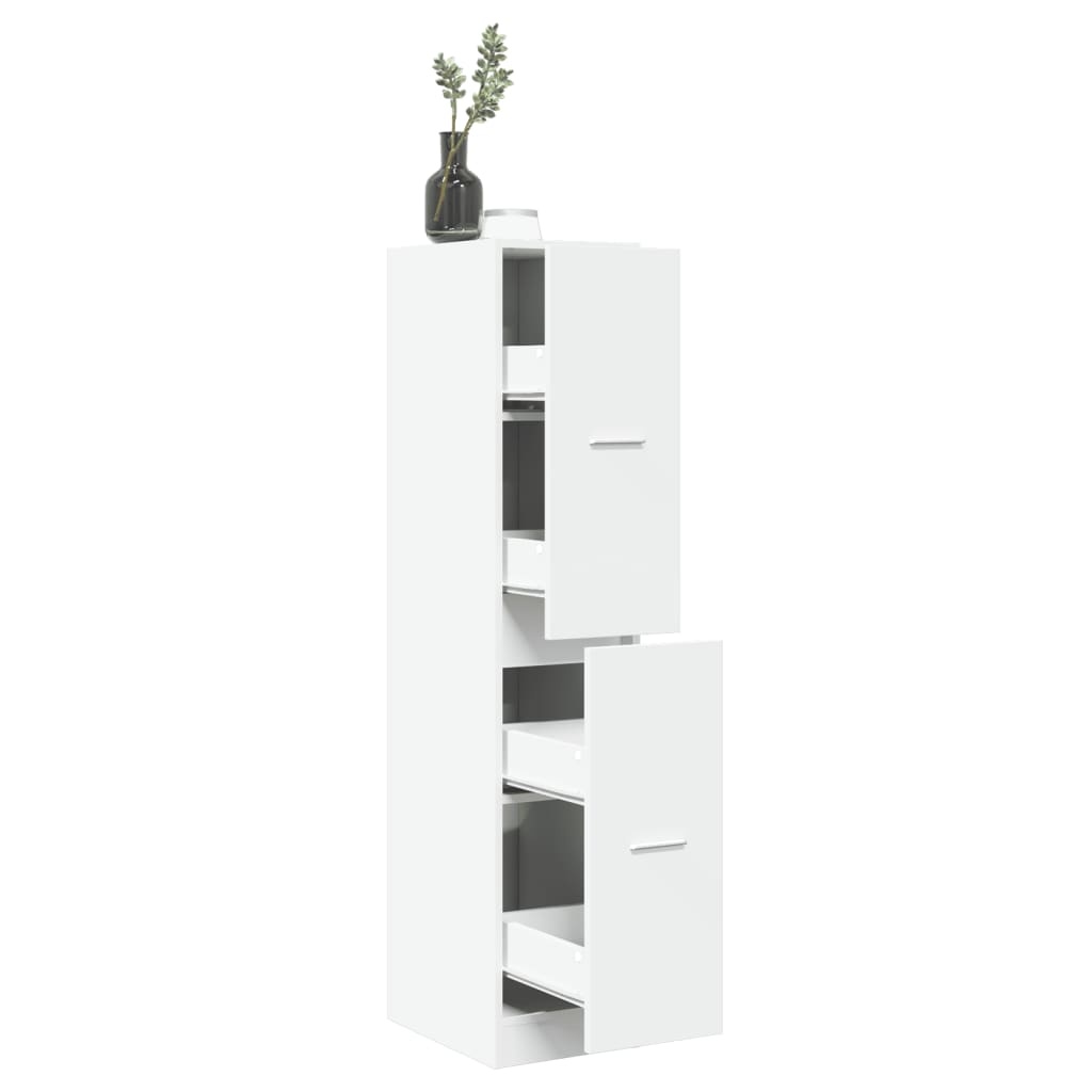 VidaXL Apothekerskast 30x41x144,5 cm bewerkt hout wit