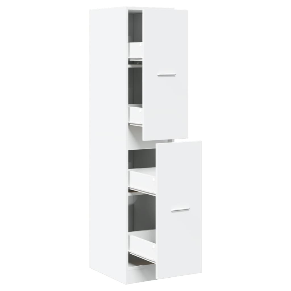 VidaXL Apothekerskast 30x41x144,5 cm bewerkt hout wit