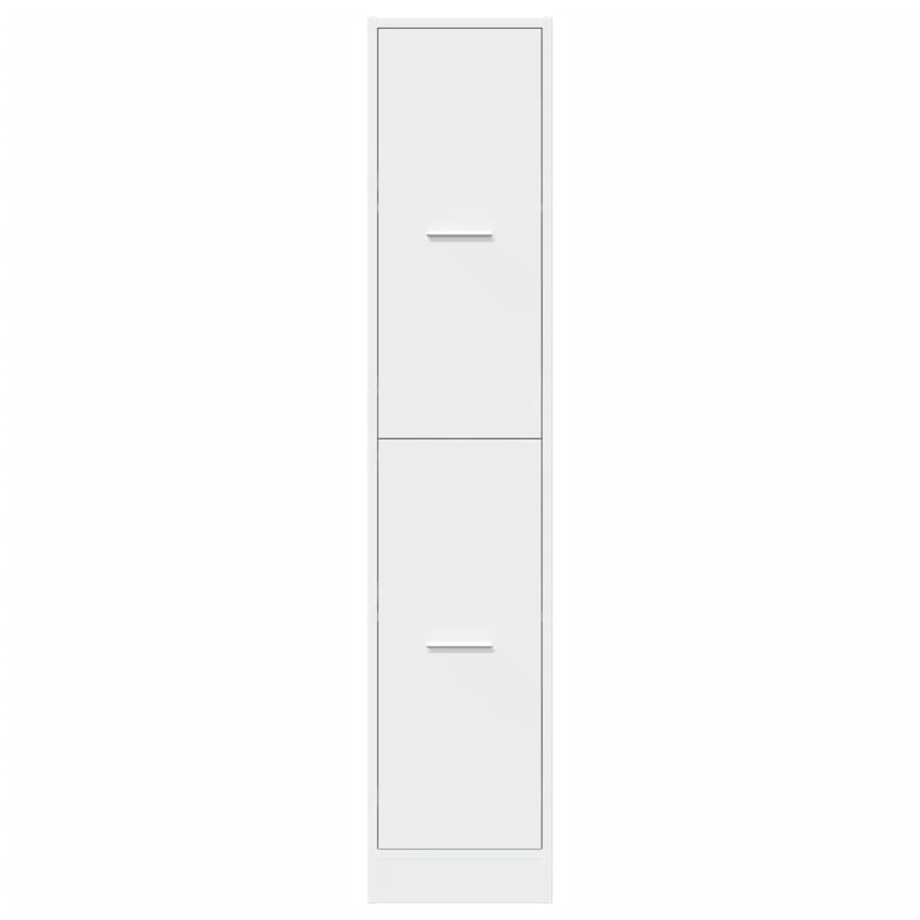 VidaXL Apothekerskast 30x41x144,5 cm bewerkt hout wit
