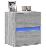 VidaXL Tv-wandmeubel met LED-verlichting 41x31x45 cm grijs sonoma