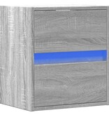 VidaXL Tv-wandmeubel met LED-verlichting 41x31x45 cm grijs sonoma