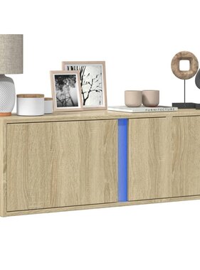 VidaXL Tv-wandmeubel met LED-verlichting 100x31x35 cm sonoma eiken