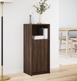 VidaXL Dressoir met LED 42,5x34x100 cm bewerkt hout bruin eikenkleur