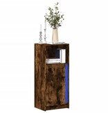 VidaXL Dressoir met LED 42,5x34x100 cm bewerkt hout gerookt eikenkleur