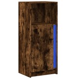 VidaXL Dressoir met LED 42,5x34x100 cm bewerkt hout gerookt eikenkleur