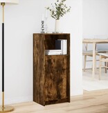 VidaXL Dressoir met LED 42,5x34x100 cm bewerkt hout gerookt eikenkleur
