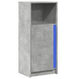 VidaXL Dressoir met LED 42,5x34x100 cm bewerkt hout betongrijs