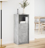 VidaXL Dressoir met LED 42,5x34x100 cm bewerkt hout betongrijs