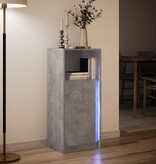 VidaXL Dressoir met LED 42,5x34x100 cm bewerkt hout betongrijs